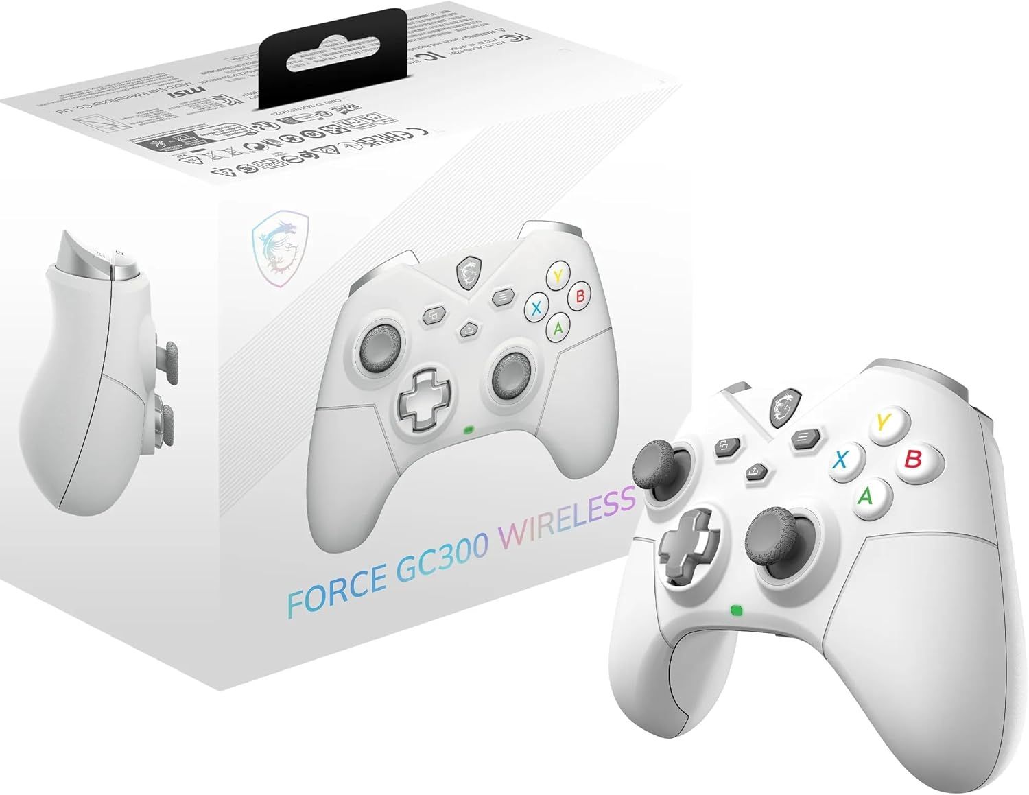 MSI FORCE GC300 WIRELESS WHITE Manette pour PC - 2.4 GHz, Bluetooth