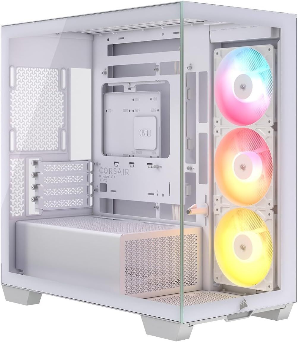 Corsair 2800X RS ARGB Boîtier PC Micro-ATX Panoramique Blanc