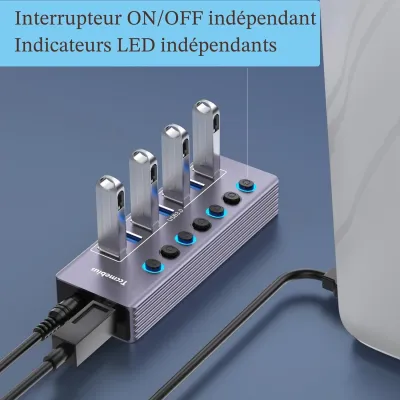 Tccmebius Hub 7 ports USB 3.0 - 5Gbps