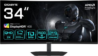 GIGABYTE G34WQC2 Moniteur Gaming Incurvé 34 pouces
