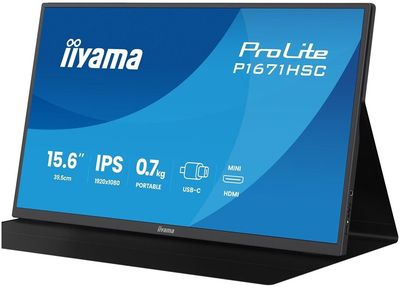 Ecran PC portable Iiyama ProLite P1671HSC-B1 15,6" Full HD