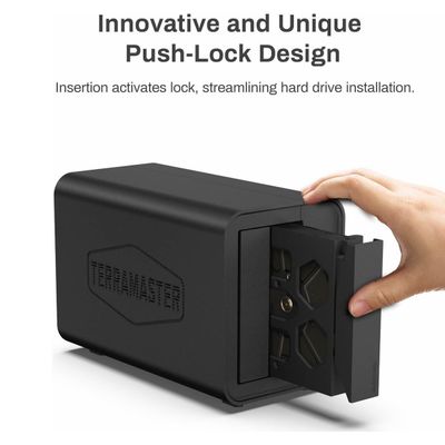 TerraMaster F2-424 - NAS 2 baies Intel N95, 8 Go DDR5, 2x 2.5GbE, 2x M.2 NVMe