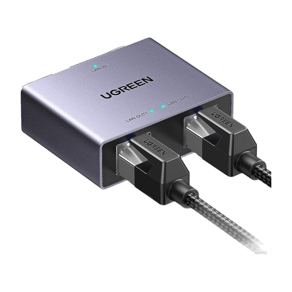 UGREEN Switch Ethernet 2 ports RJ45 1000 Mbps - Répartiteur réseau