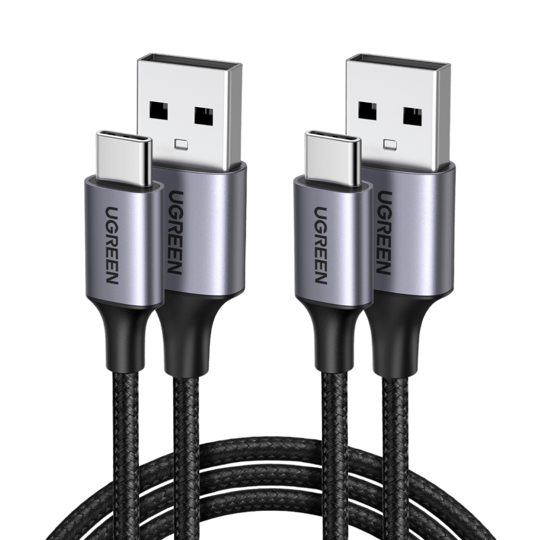 UGREEN Lot de 2 Câbles USB-C 3A Nylon Tressé Charge Rapide