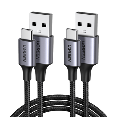 UGREEN Lot de 2 Câbles USB-C 3A Nylon Tressé Charge Rapide