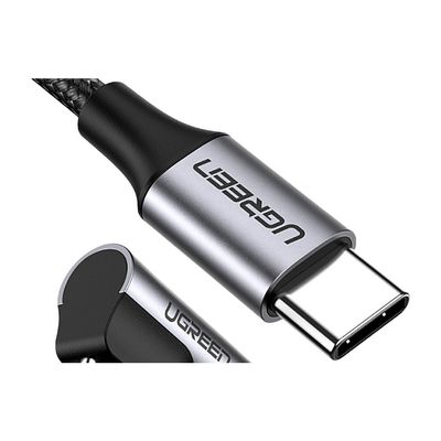 UGREEN Câble USB-C vers USB-C coudé 90° PD 60 W nylon tressé - 50125