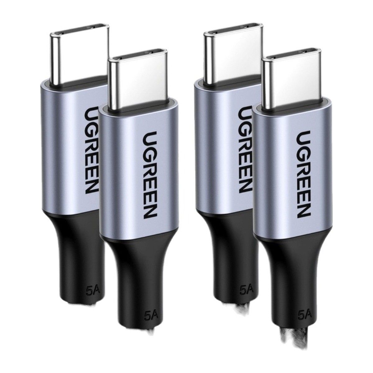 UGREEN Lot de 2 câbles USB-C vers USB-C nylon tressé PD 100 W