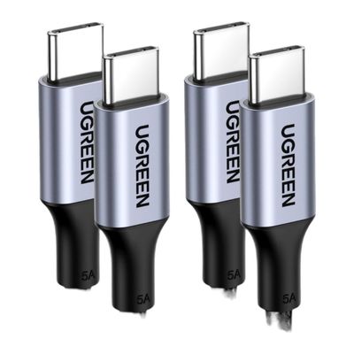 UGREEN Lot de 2 câbles USB-C vers USB-C nylon tressé PD 100 W