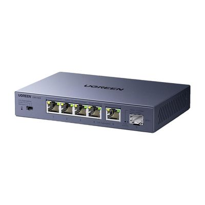UGREEN Switch Ethernet 6 Ports 5 x 2,5G RJ45 + 1 x 10G SFP+ 3 modes - 35048