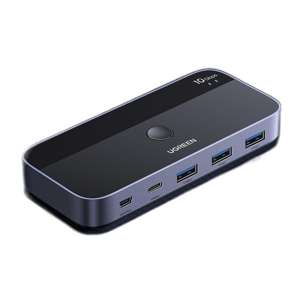 UGREEN Switch USB-C 3.2 4 ports, débit 10 Gbit/s, coque aluminium