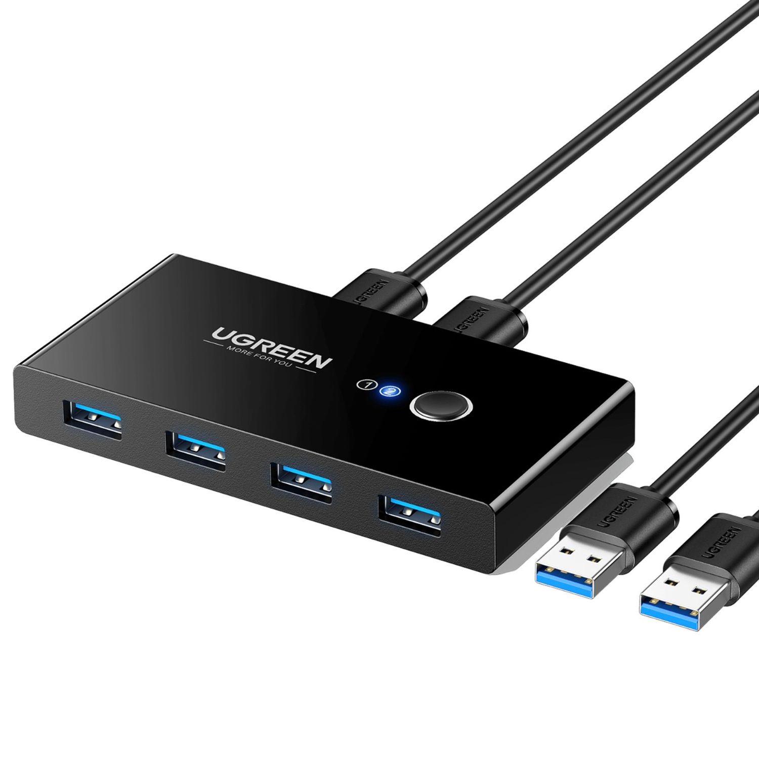 UGREEN Sélecteur USB 3.0 4 ports - Switch haute vitesse 5 Gbit/s