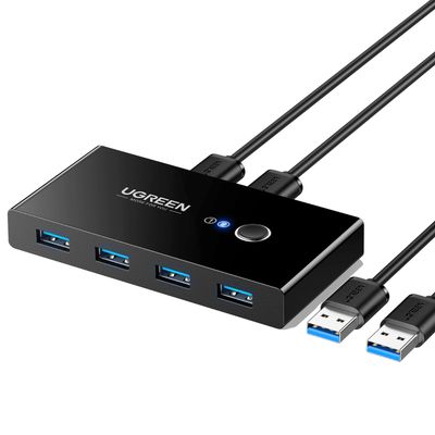UGREEN Sélecteur USB 3.0 4 ports - Switch haute vitesse 5 Gbit/s