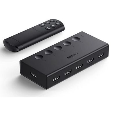 UGREEN Commutateur HDMI 5 entrées 1 sortie 4K@60Hz avec télécommande