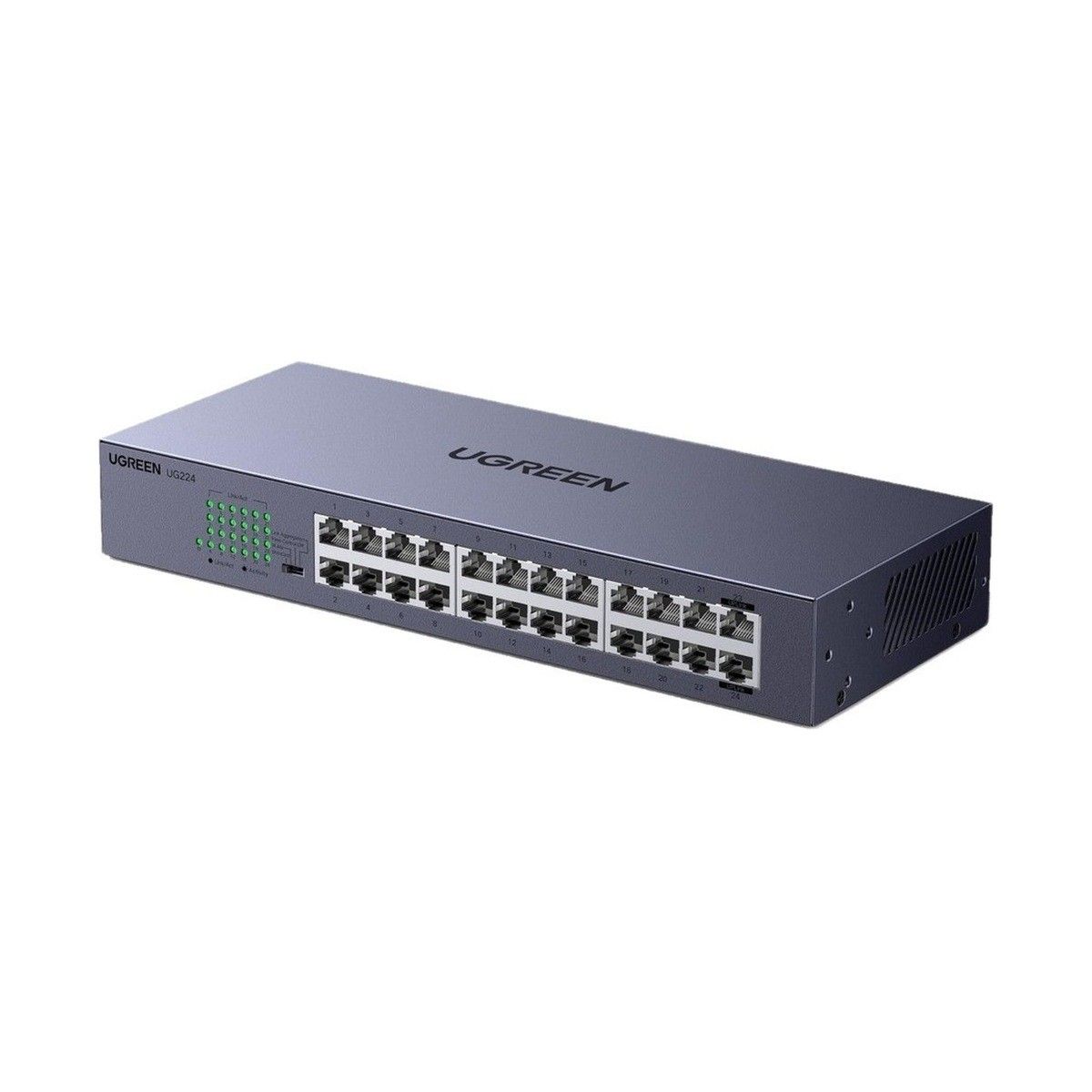 UGREEN Switch réseau Gigabit 24 ports rack-mountable 4 modes