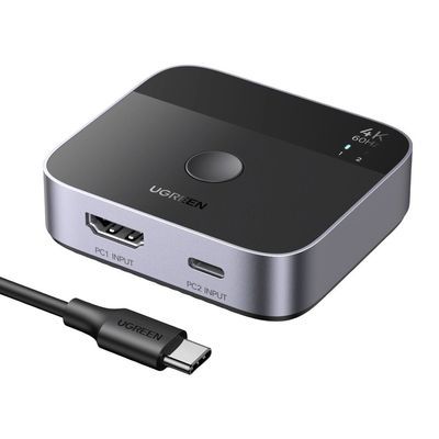 UGREEN Switch USB-C et HDMI 2 en 1 55452 4K 60Hz HDR10+ 3D unidirectionnel