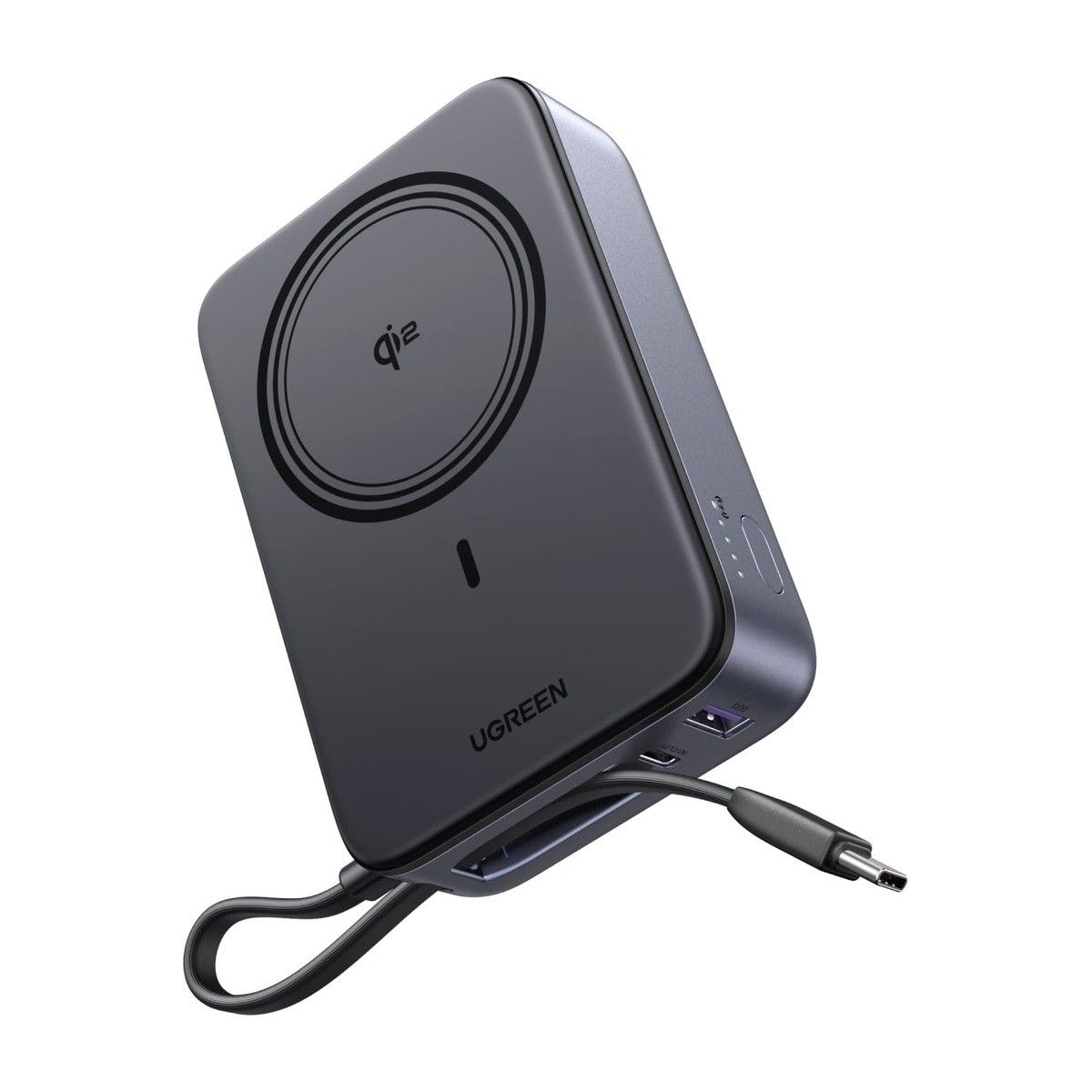 UGREEN Zapix batterie externe magnétique Qi2 20000 mAh 15 W câble intégré