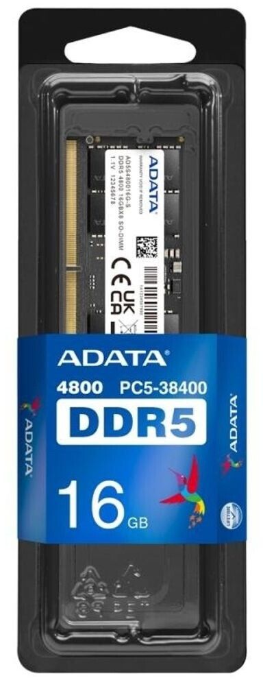 ADATA STANDARD 16GB D5 DRAM SO-DIMM 4800 CL40