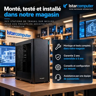 Station de travail Architecture sur mesure -AMD  Ryzen
