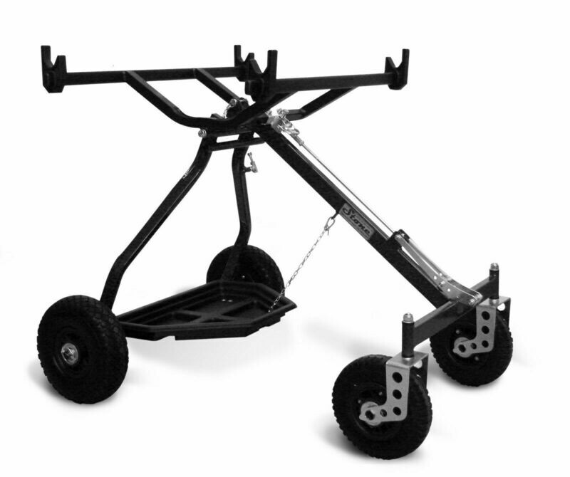 One Man Kart Trolley (Black) - Made By Stone