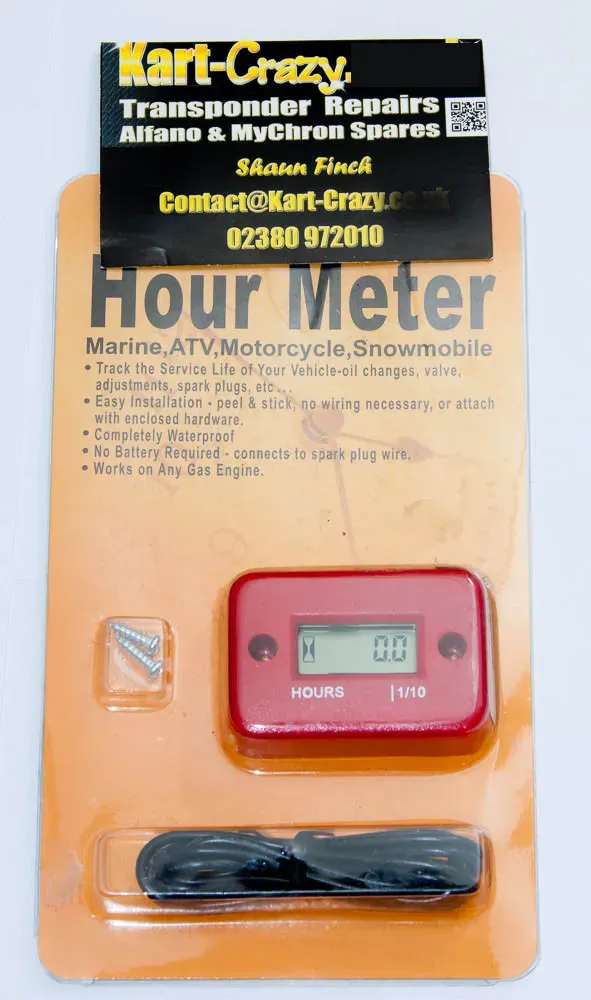 Engine Running Time Meter (Red)