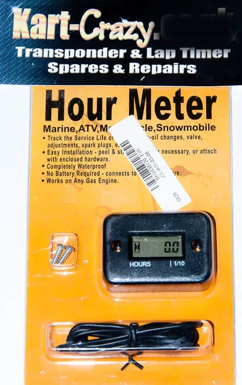 Engine Running Time Meter (Black)