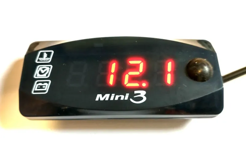 Battery Volt Meter & Temperature Display