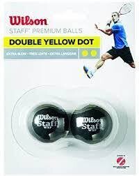 Wilson Staff Squash 2 Ball Dbl Yel D