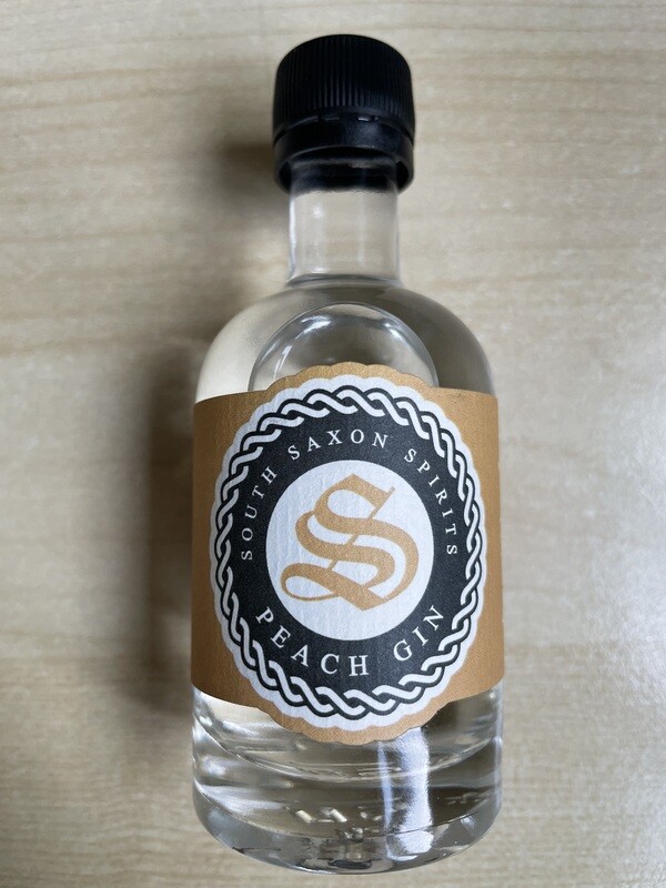 Miniature Peach Gin ABV 40% Vol 50ml