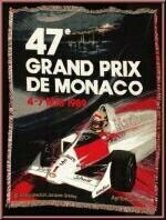 47° GRAND PRIX AUTOMOBILE MONACO  4-7 MAI 1989