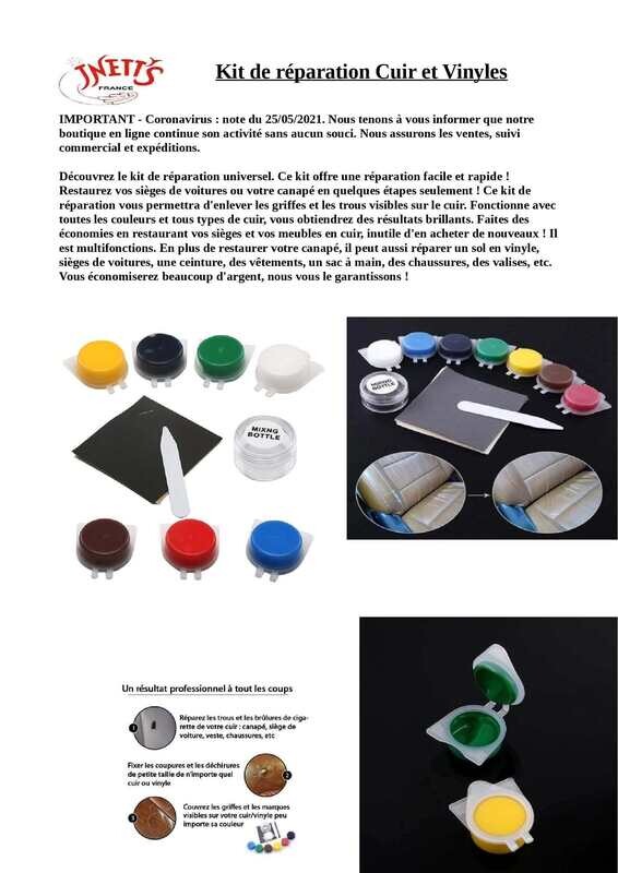 Kit de réparation Cuir et Vyniles