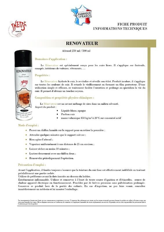 Rénovateur - aérosol 500 ml