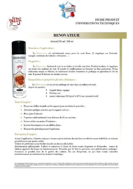 Rénovateur - aérosol 250 ml