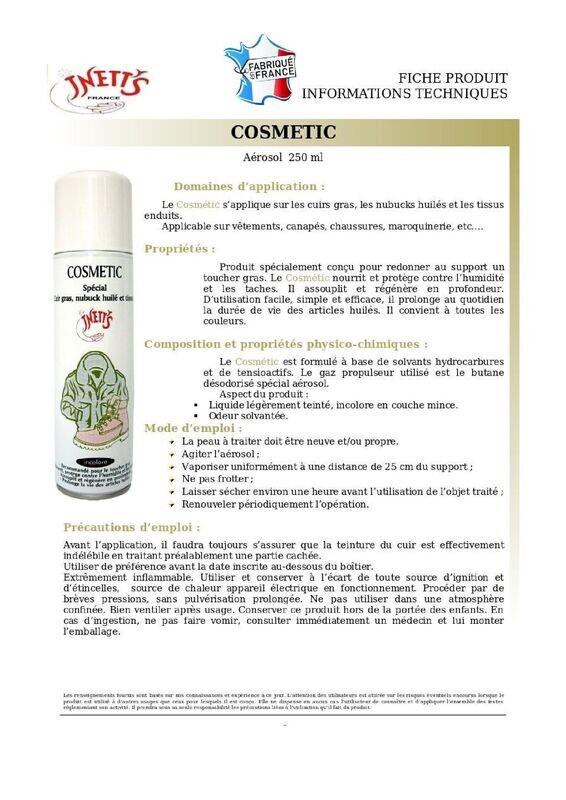Cosmetic - aérosol 250 ml