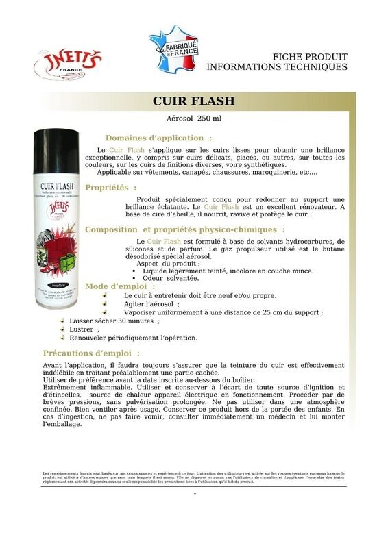 Cuir flash - aérosol 250 ml
