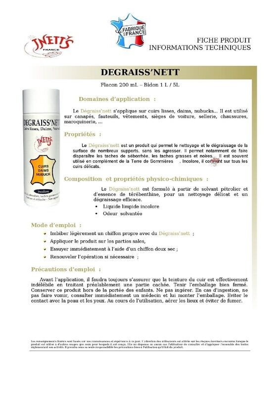Dégraiss'nett F1 - flacon 200 ml