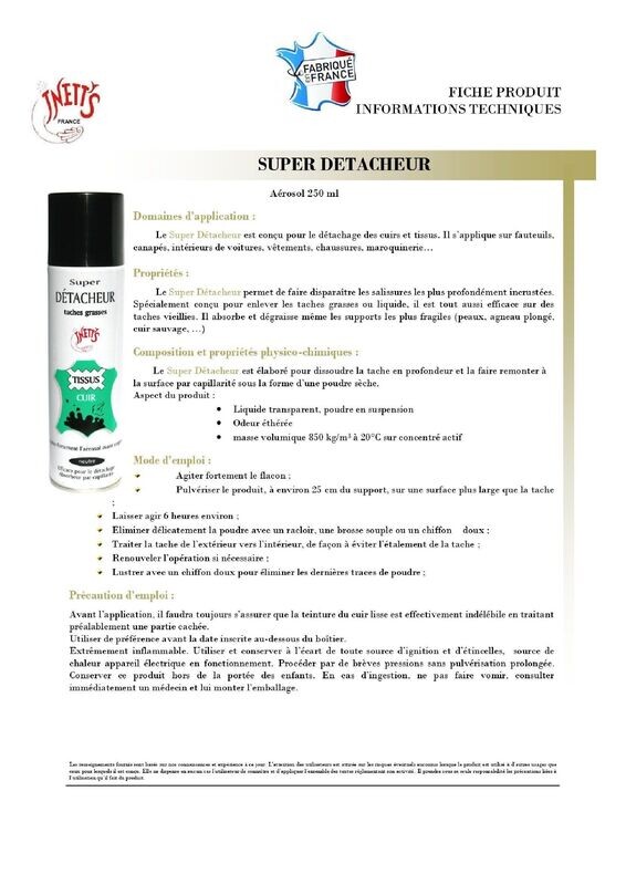 Super détacheur gras - aérosol 250 ml