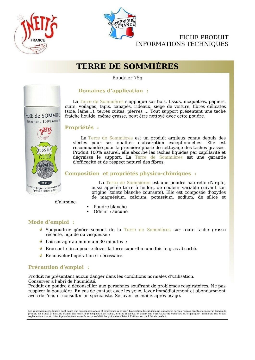 Terre de Sommières - poudrier 150 ml (75 g)