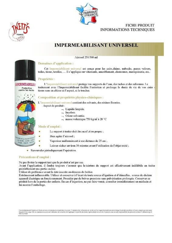 Imperméabilisant universel - aérosol 250 ml