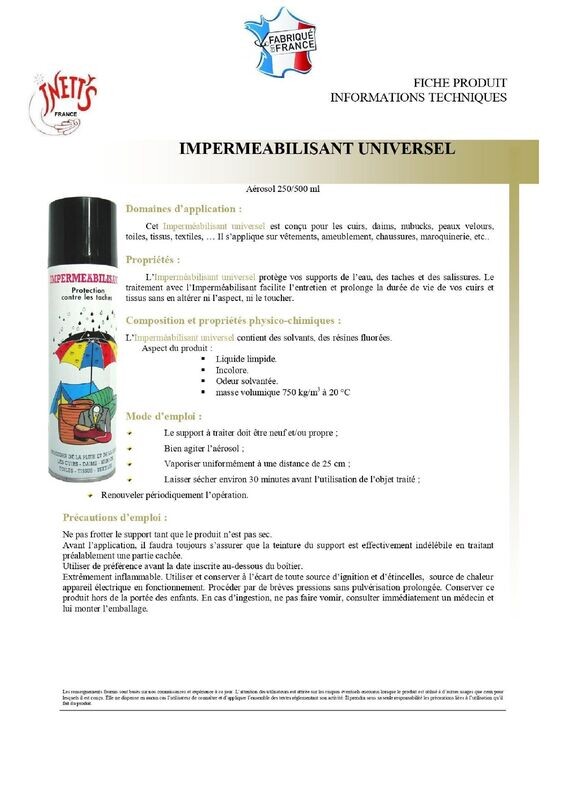 Imperméabilisant universel - aérosol 500 ml