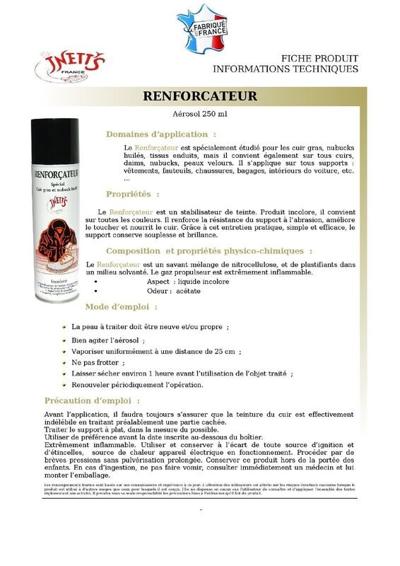 Renforçateur - aérosol 250 ml