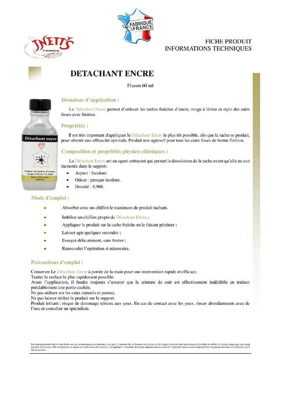 Détachant encre - flacon 60 ml