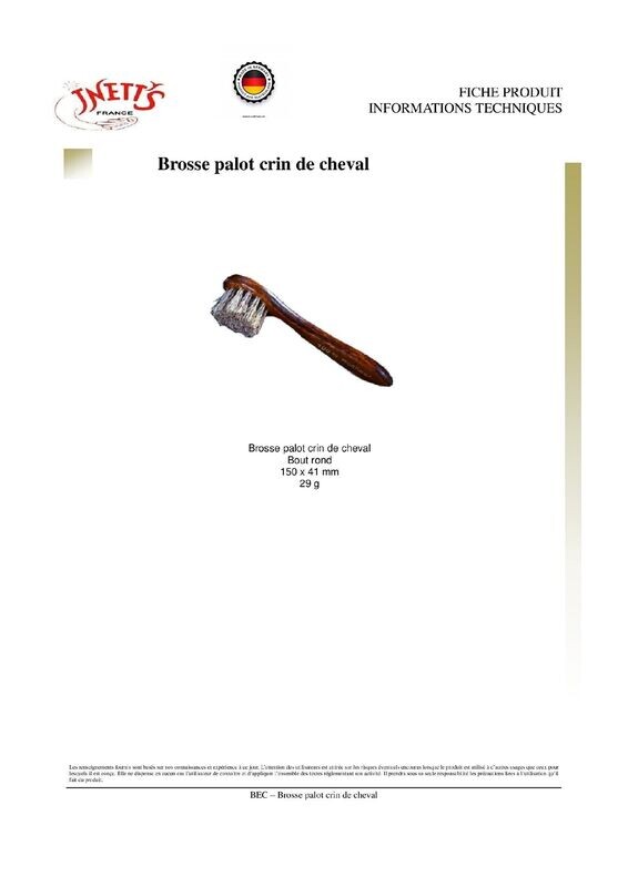 Brosse palot crin de cheval