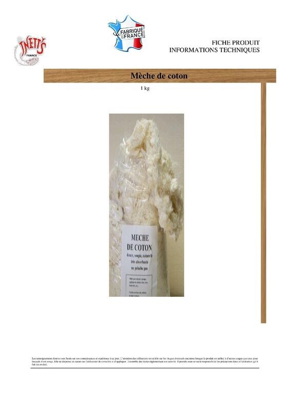 Mèche de coton 1 Kg