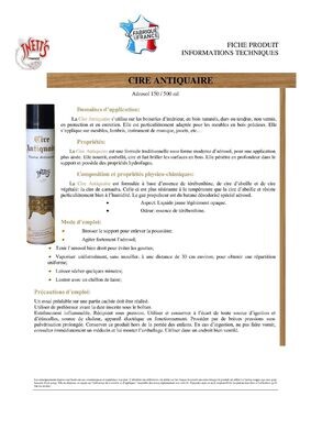 Cire Antiquire aérosol 500 ml