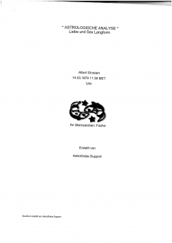 Schriftliche astrologische Analyse LIEBE & SEXUALITÄT Schriftliche astrologische Analyse LIEBE & SEXUALITÄT