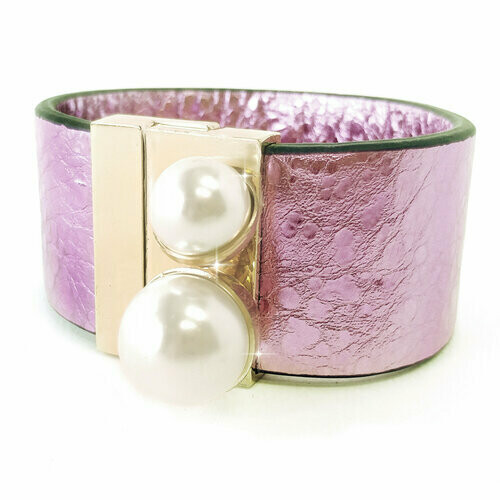 Bracelet Double Pearl Pink
