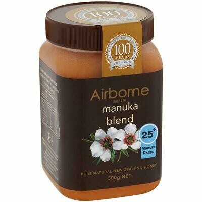 Airborne Manuka Blend Honey 25 plus 500g
