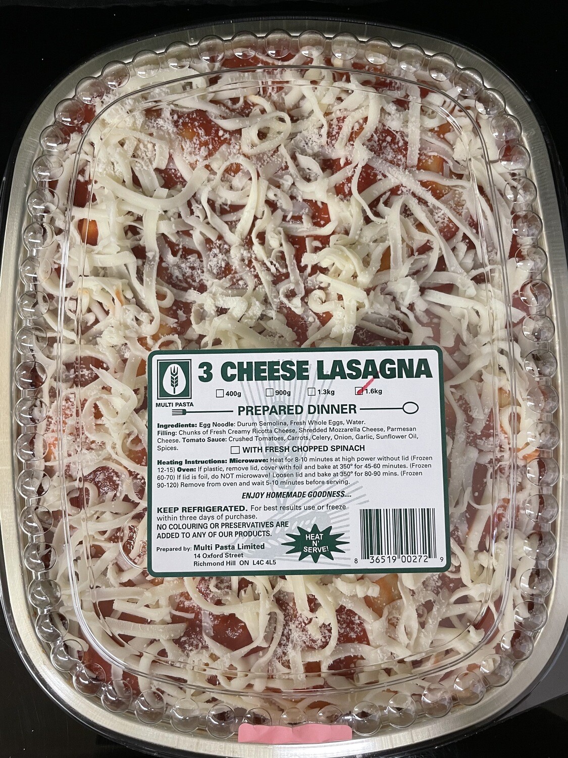 Family Cheese Lasagna