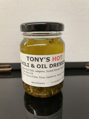 Tony&#39;s Hot Chilli Peppers in Oil