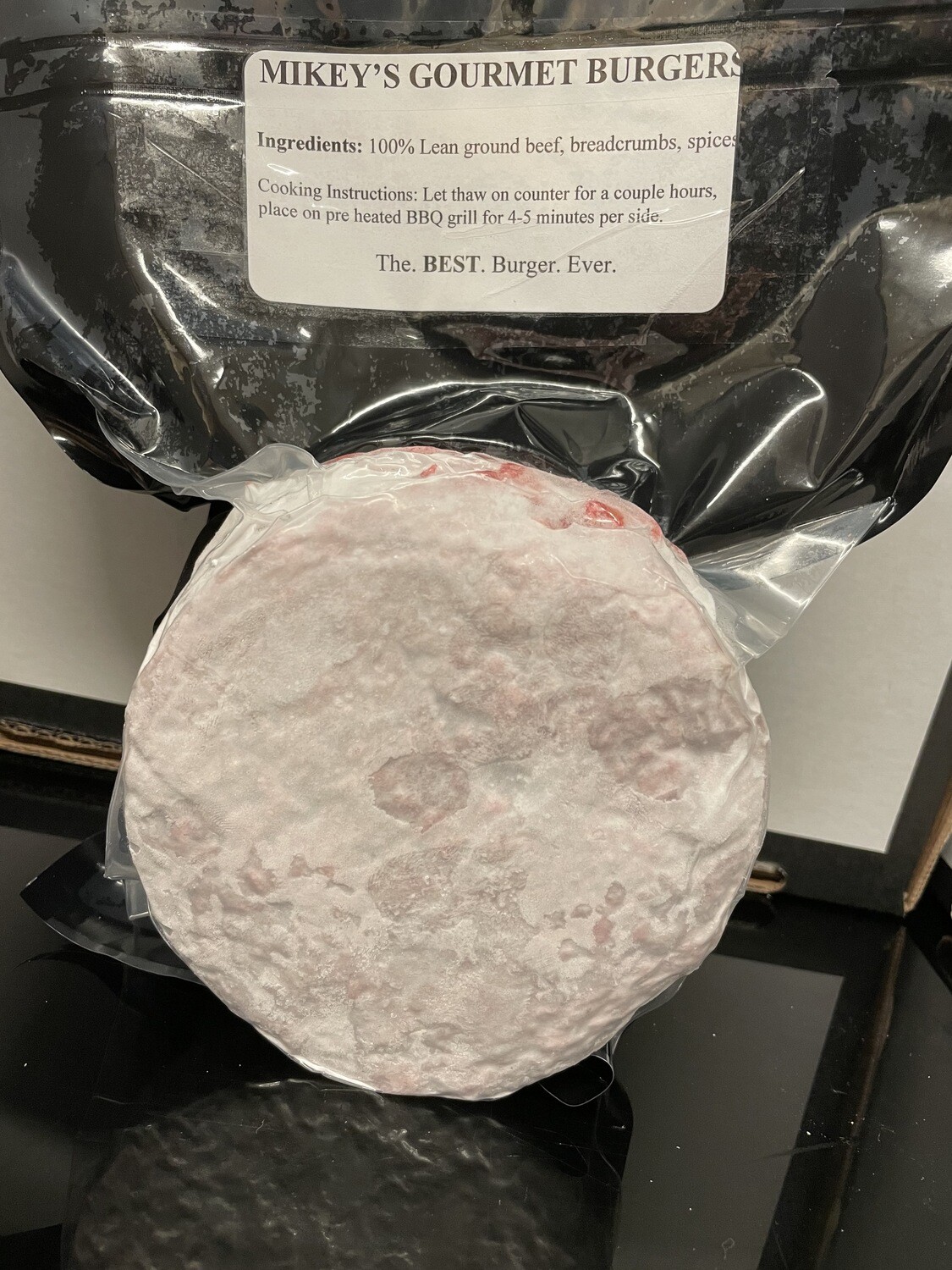 Mikey&#39;s Beef Burgers 5pk - 6oz.